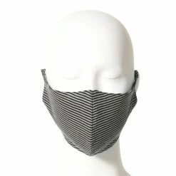 Best Sale 😉 Face Mask Black & Grey Stripes Large By Aggi 😉 -Cheap Aggi Store ai6iblm4mmlbrtgzl6yy