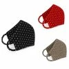 Cheapest 🥰 Set Of 3 Face Masks Polka Dots Black, Beige, Red By Aggi 🛒 -Cheap Aggi Store bqxobolnhxrdstgtkv9x