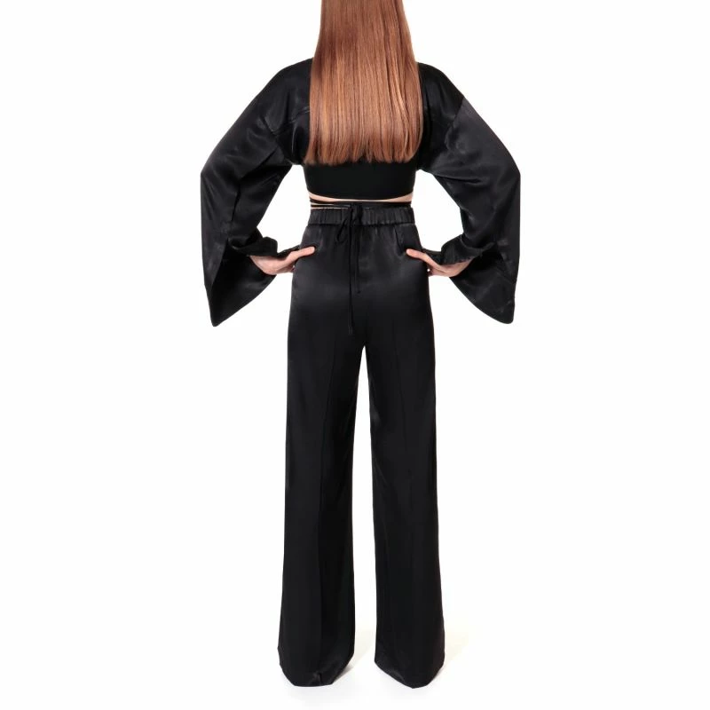 Cheapest โค๏ธ Jessie Satin Glossy Black Trousers By Aggi ๐งจ 7 Cheapest โค๏ธ Jessie Satin Glossy Black Trousers By Aggi ๐งจ - Image 5