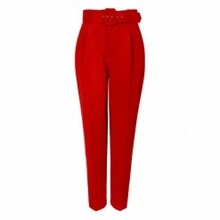 Budget 👏 Tracey True Red Trousers By Aggi 🔔