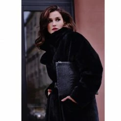 Cheapest 🤩 Kylie Warm Black Faux Fur 🧥 Coat By Aggi ⌛ -Cheap Aggi Store dhsi1bu6ac58dvhyuxhv