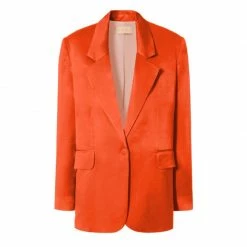 Coupon 😀 Bellamy Satin Nasturtium Blazer By Aggi ⌛
