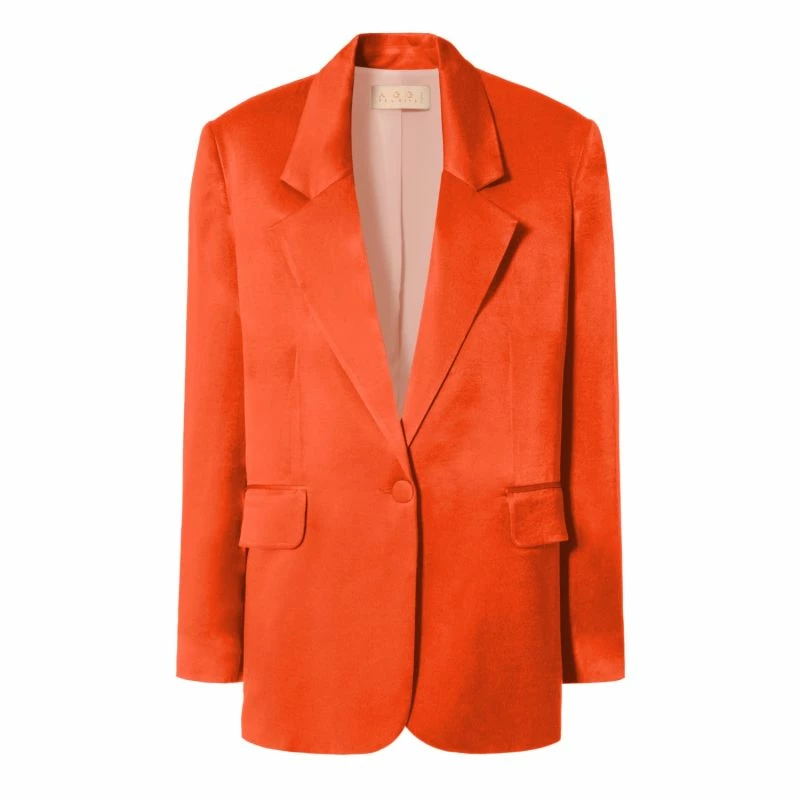 Coupon ๐ Bellamy Satin Nasturtium Blazer By Aggi โ 3 Coupon ๐ Bellamy Satin Nasturtium Blazer By Aggi โ