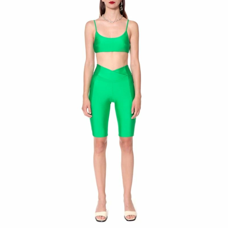 Best Sale 🌟 Jess Brazil Green Biker Shorts By Aggi 🎉 5 Best Sale 🌟 Jess Brazil Green Biker Shorts By Aggi 🎉 - Image 3