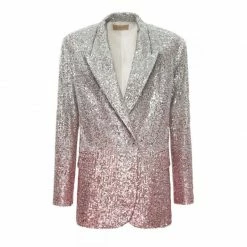 Best Pirce 🌟 Sequin Blazer Gioia Silver Peony By Aggi ✨