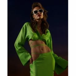 Coupon ❤️ Lauren Green Flash Blouse By Aggi 👍 -Cheap Aggi Store eywijwdznty9artw2q0y