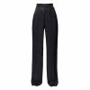 Cheapest ❤️ Jessie Satin Glossy Black Trousers By Aggi 🧨