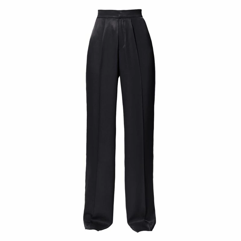 Cheapest โค๏ธ Jessie Satin Glossy Black Trousers By Aggi ๐งจ 3 Cheapest โค๏ธ Jessie Satin Glossy Black Trousers By Aggi ๐งจ