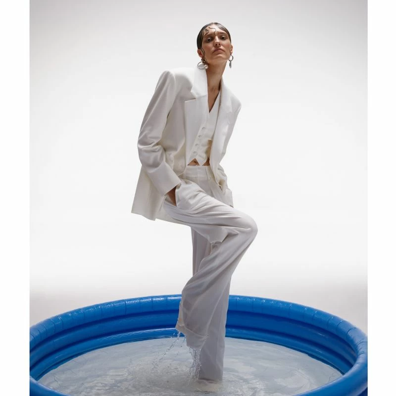 Wholesale 💯 Alex Aesthetic White Blazer By Aggi 🎁 4 Wholesale 💯 Alex Aesthetic White Blazer By Aggi 🎁 - Image 2