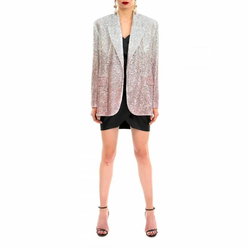 Best Pirce 🌟 Sequin Blazer Gioia Silver Peony By Aggi ✨ 4 Best Pirce 🌟 Sequin Blazer Gioia Silver Peony By Aggi ✨ - Image 2