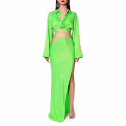 Coupon 😀 Faye Green Flash 👗 Skirt By Aggi 🎁 -Cheap Aggi Store kbb5ejdf0iatm9gidb7q