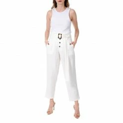 Best Sale 🎁 Iga Cream White Pants By Aggi 🤩 -Cheap Aggi Store lelzr4408bl3vmypdpvo