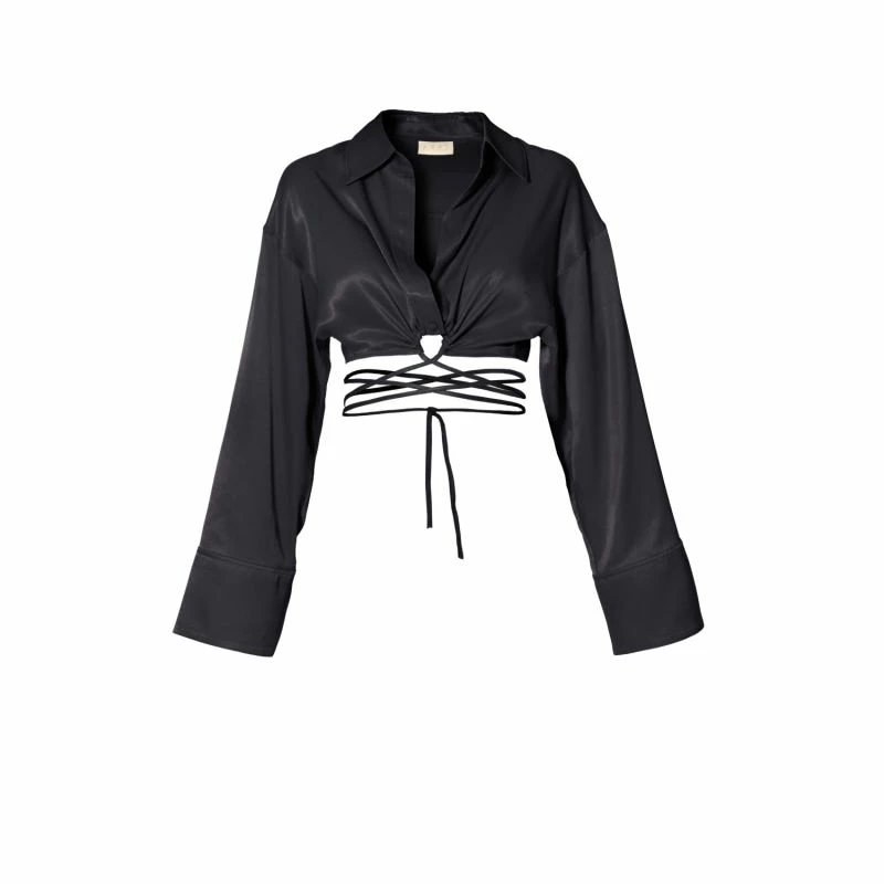 Top 10 ๐ Lauren Glossy Black Blouse By Aggi ๐ 3 Top 10 ๐ Lauren Glossy Black Blouse By Aggi ๐