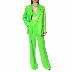 Deals 👍 Bellamy Satin Green Flash Blazer By Aggi ❤️ -Cheap Aggi Store n2xxqeqdql6svv5ebn1n 1