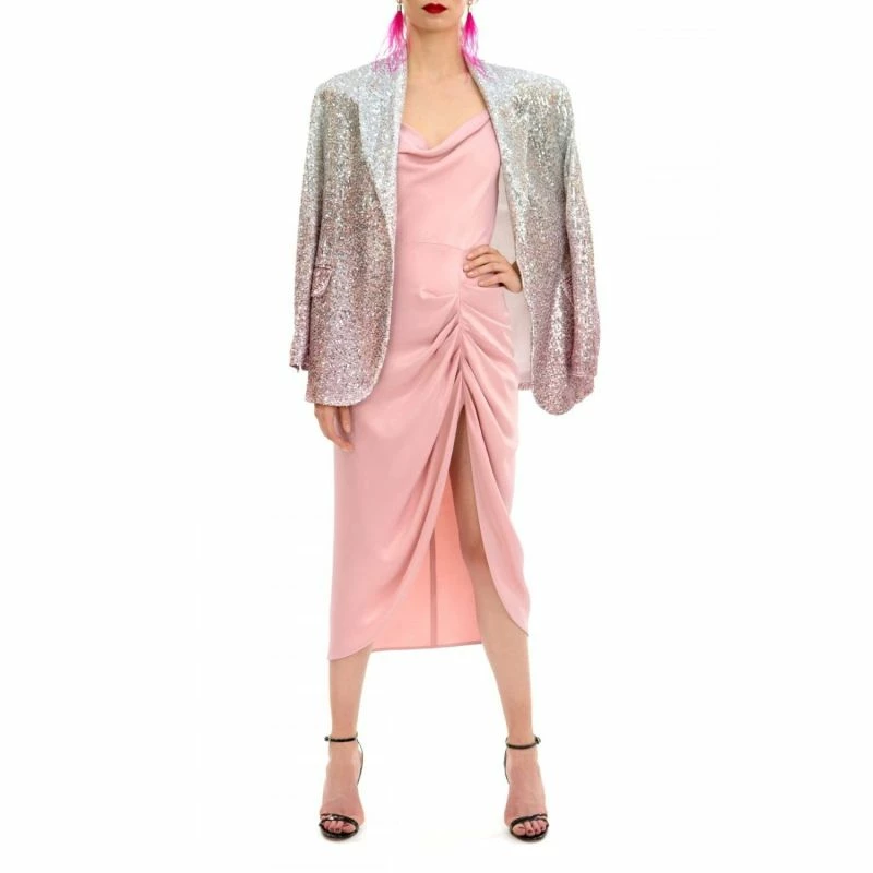 Best Pirce 🌟 Sequin Blazer Gioia Silver Peony By Aggi ✨ 7 Best Pirce 🌟 Sequin Blazer Gioia Silver Peony By Aggi ✨ - Image 5