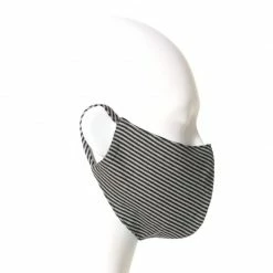 Best Sale 😉 Face Mask Black & Grey Stripes Large By Aggi 😉 -Cheap Aggi Store nn00xrjjvjglvvwewokf