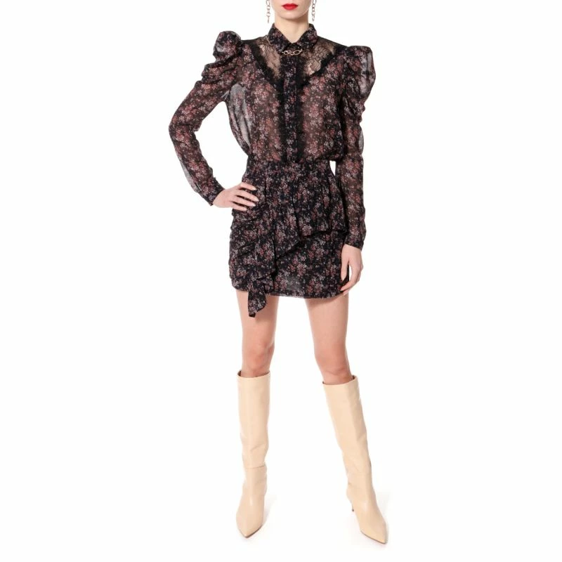 Best Sale 😀 Chiffon 👚 Shirt Cunegonde Caviar By Aggi 😀 4 Best Sale 😀 Chiffon 👚 Shirt Cunegonde Caviar By Aggi 😀 - Image 2