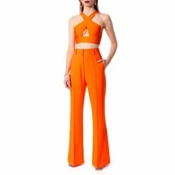 Promo 🌟 Camilla Neon Orange Flared Pants By Aggi 🔔 -Cheap Aggi Store o7jesktgicxzwoto9rkq