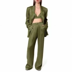 Flash Sale ✔️ Bellamy Satin Olive Branch Blazer By Aggi 👏 7 Flash Sale ✔️ Bellamy Satin Olive Branch Blazer By Aggi 👏 -Cheap Aggi Store okmph5yqshztnhupmg5h 1