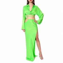 Coupon 😀 Faye Green Flash 👗 Skirt By Aggi 🎁 -Cheap Aggi Store pwj7ijpq6czrsnr7olc8