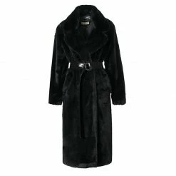Cheapest 🤩 Kylie Warm Black Faux Fur 🧥 Coat By Aggi ⌛