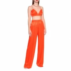 Budget 💯 Jessie Satin Nasturtium Trousers By Aggi 😉 -Cheap Aggi Store qlbucdaamhsalfl2wmqj