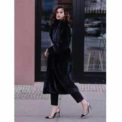 Cheapest 🤩 Kylie Warm Black Faux Fur 🧥 Coat By Aggi ⌛ -Cheap Aggi Store sw1okulo8ils2iwgizxe