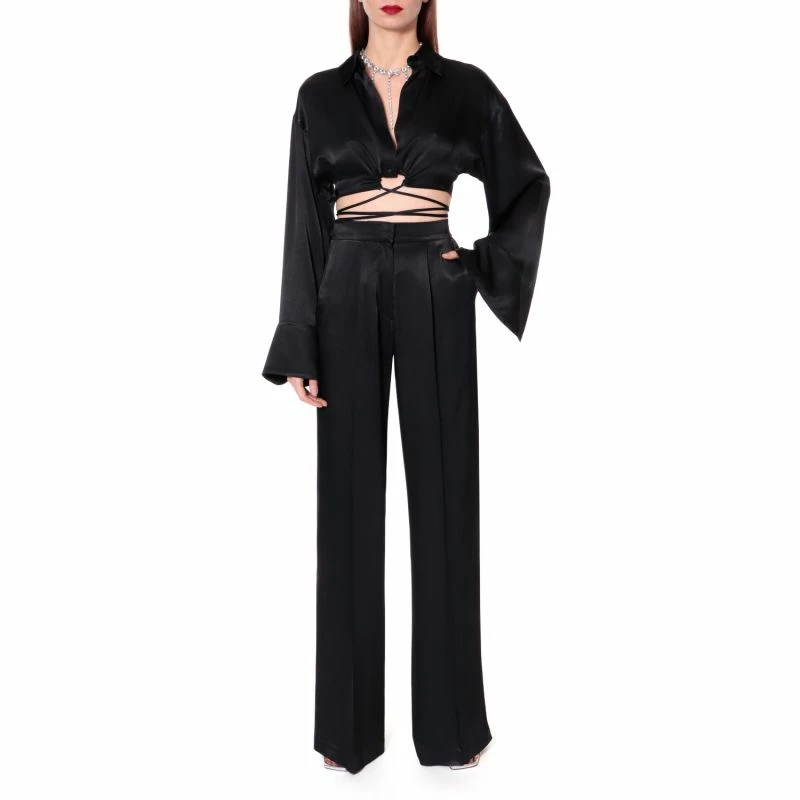 Top 10 ๐ Lauren Glossy Black Blouse By Aggi ๐ 4 Top 10 ๐ Lauren Glossy Black Blouse By Aggi ๐ - Image 2