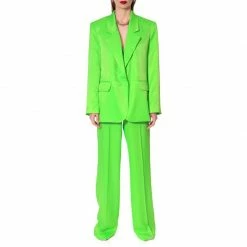Deals 👍 Bellamy Satin Green Flash Blazer By Aggi ❤️ -Cheap Aggi Store uum8ulwdhoehmjdm5hcj 1