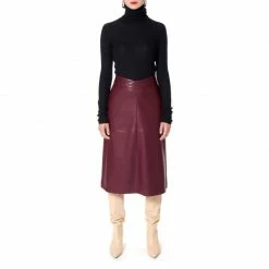 Cheapest 👏 Skirt Chiara Malaga Wine By Aggi 😀 -Cheap Aggi Store xlyeetroaxpenujkxjhr